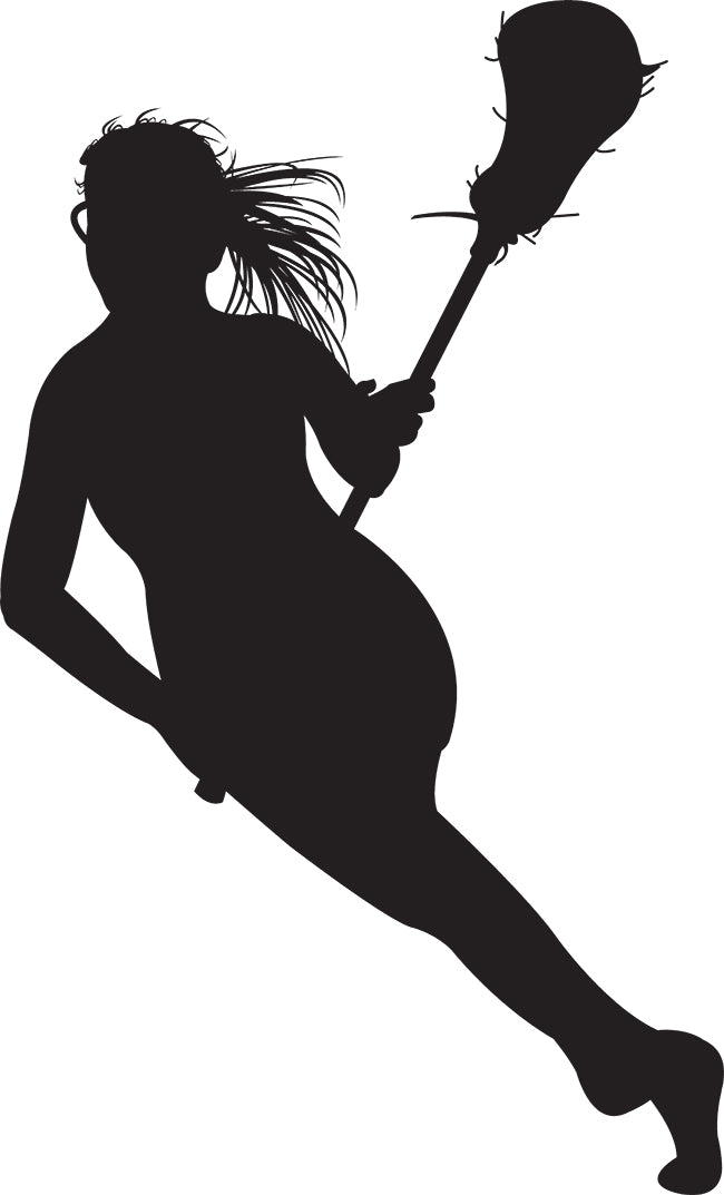 Girl Lacrosse Wall Decal