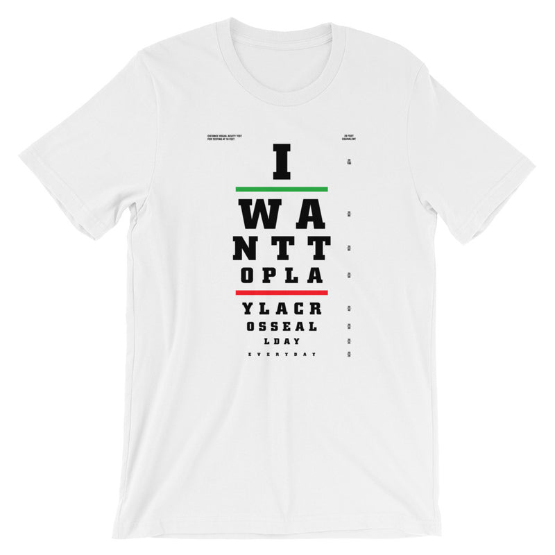 Short-Sleeve Unisex Eye Chart T-Shirt