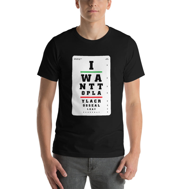 Short-Sleeve Unisex Eye Chart T-Shirt