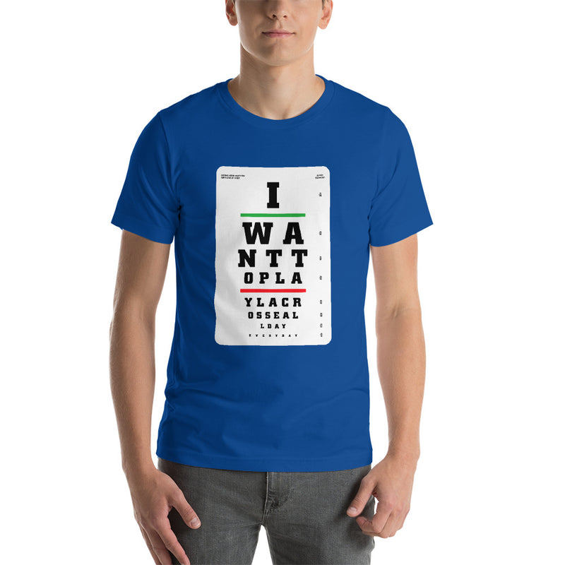 Short-Sleeve Unisex Eye Chart T-Shirt